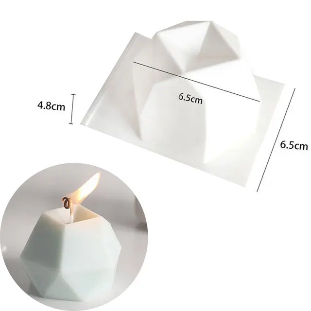 Premium Non-Stick Silicone Bubble Cube Candle Mold | 3D Aromatherapy Crafting - Nuriyya Bridal Accessories LLC