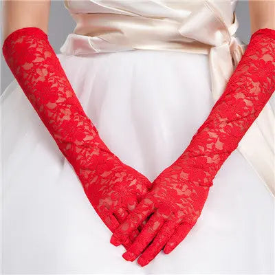 Elegant Lace Bridal Gloves for Weddings and Special Occasions - Nuriyya Bridal Accessories LLC