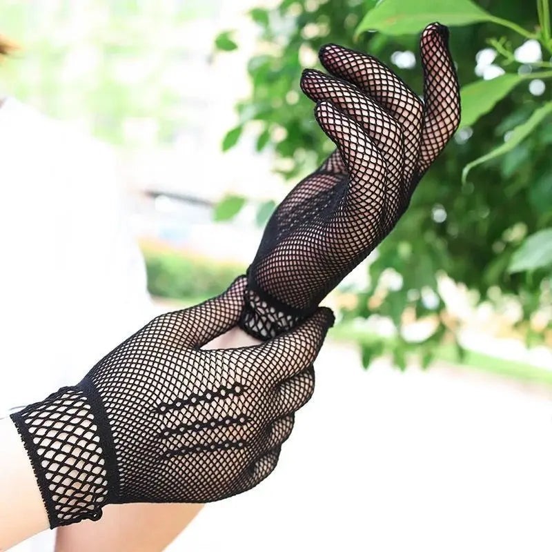 Elegant Black & White Etiquette Gloves for Weddings & Special Occasions - Nuriyya Bridal Accessories LLC