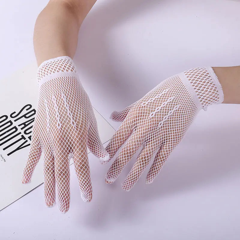 Elegant Black & White Etiquette Gloves for Weddings & Special Occasions - Nuriyya Bridal Accessories LLC