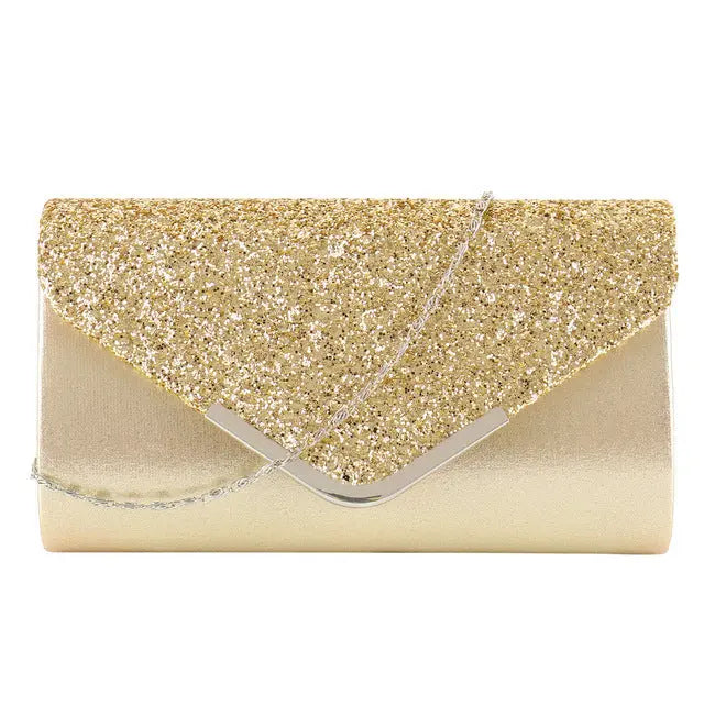 Elegant Satin Envelope Bridal Clutches for Weddings & Evenings - Nuriyya Bridal Accessories LLC