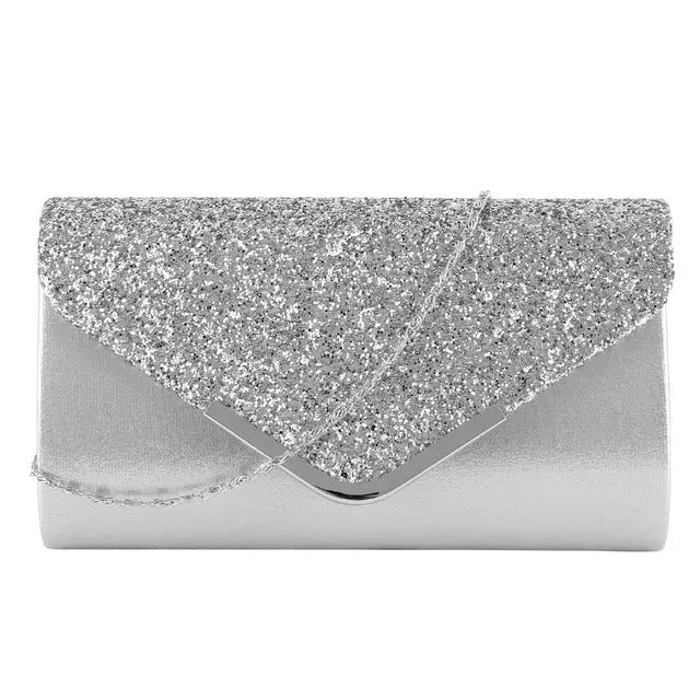 Elegant Satin Envelope Bridal Clutches for Weddings & Evenings - Nuriyya Bridal Accessories LLC