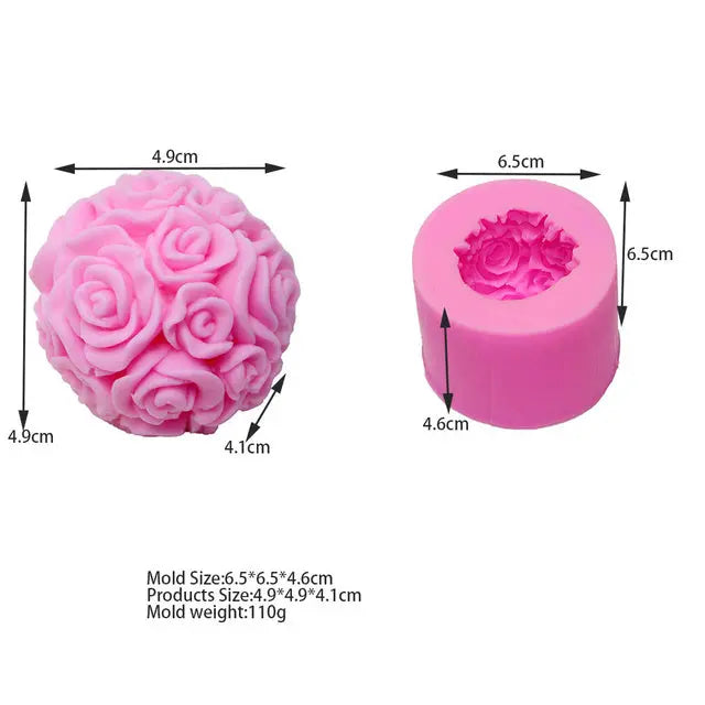 Premium Non-Stick Silicone Bubble Cube Candle Mold | 3D Aromatherapy Crafting - Nuriyya Bridal Accessories LLC