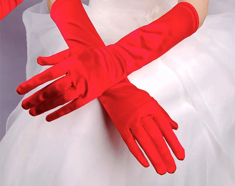 Elegant Monochrome Bridal Gloves for Weddings and Banquets - Nuriyya Bridal Accessories LLC