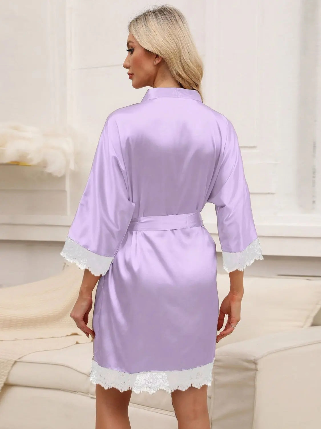 Three-Quarter Sleeve Nightgown | Elegant and Comfortable Sleepwear - Nuriyya Bridal Accessories LLC