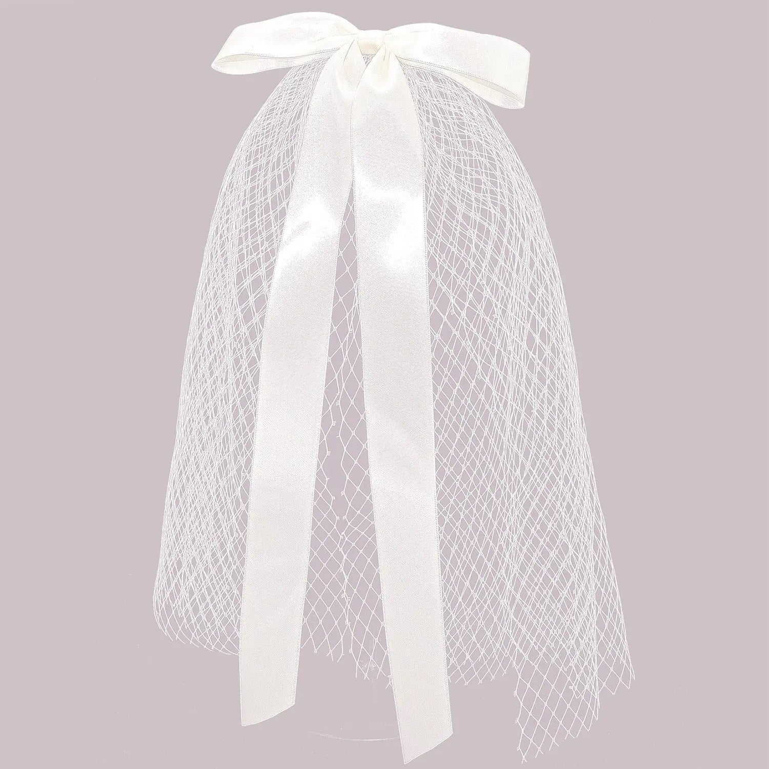 Stylish Ladies Fashion Ribbon Bridal Veil | Elegant Short bridal Veil - Nuriyya Bridal Accessories LLC