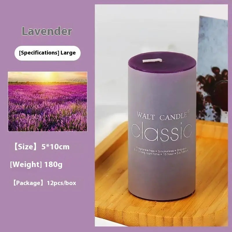 Elegant Cylindrical Aromatherapy Candles – Red Rose, Lavender, Lemon & More - Nuriyya Bridal Accessories LLC