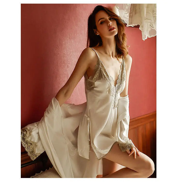 Sexy Lady Temptation Nightgown – Elegant Polyester Sleepwear (No Sling) - Nuriyya Bridal Accessories LLC