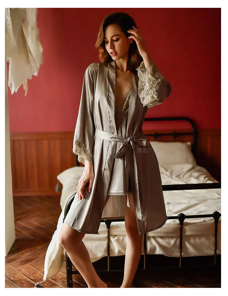 Sexy Lady Temptation Nightgown – Elegant Polyester Sleepwear (No Sling) - Nuriyya Bridal Accessories LLC