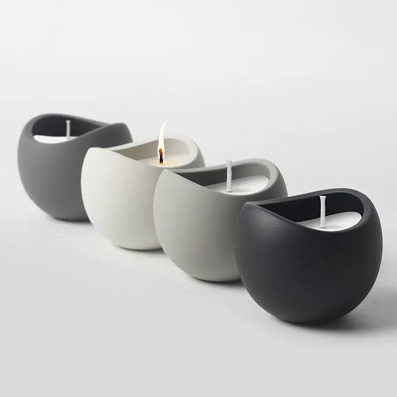 Elegant Ceramic Candle Cups – Perfect for Aromatherapy & Home Décor - Nuriyya Bridal Accessories LLC