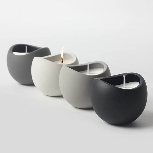 Elegant Ceramic Candle Cups – Perfect for Aromatherapy & Home Décor - Nuriyya Bridal Accessories LLC