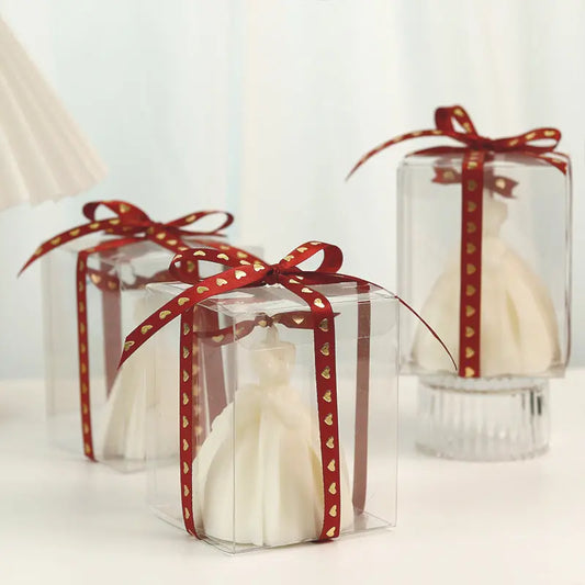 Whimsical Wedding Dress Scented Candle – A Gift of Elegance - Nuriyya Bridal Accessories LLC