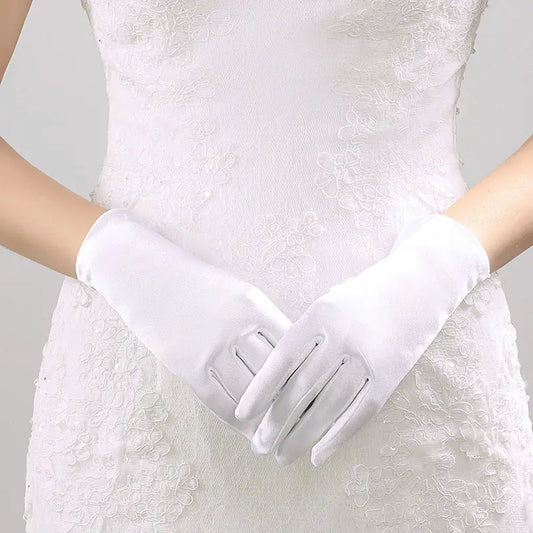 Elegant Bridal Gloves with Bow Detail for Weddings and Special Occasions - Nuriyya Bridal Accessories LLC