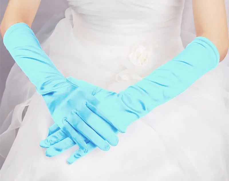 Elegant Monochrome Bridal Gloves for Weddings and Banquets - Nuriyya Bridal Accessories LLC