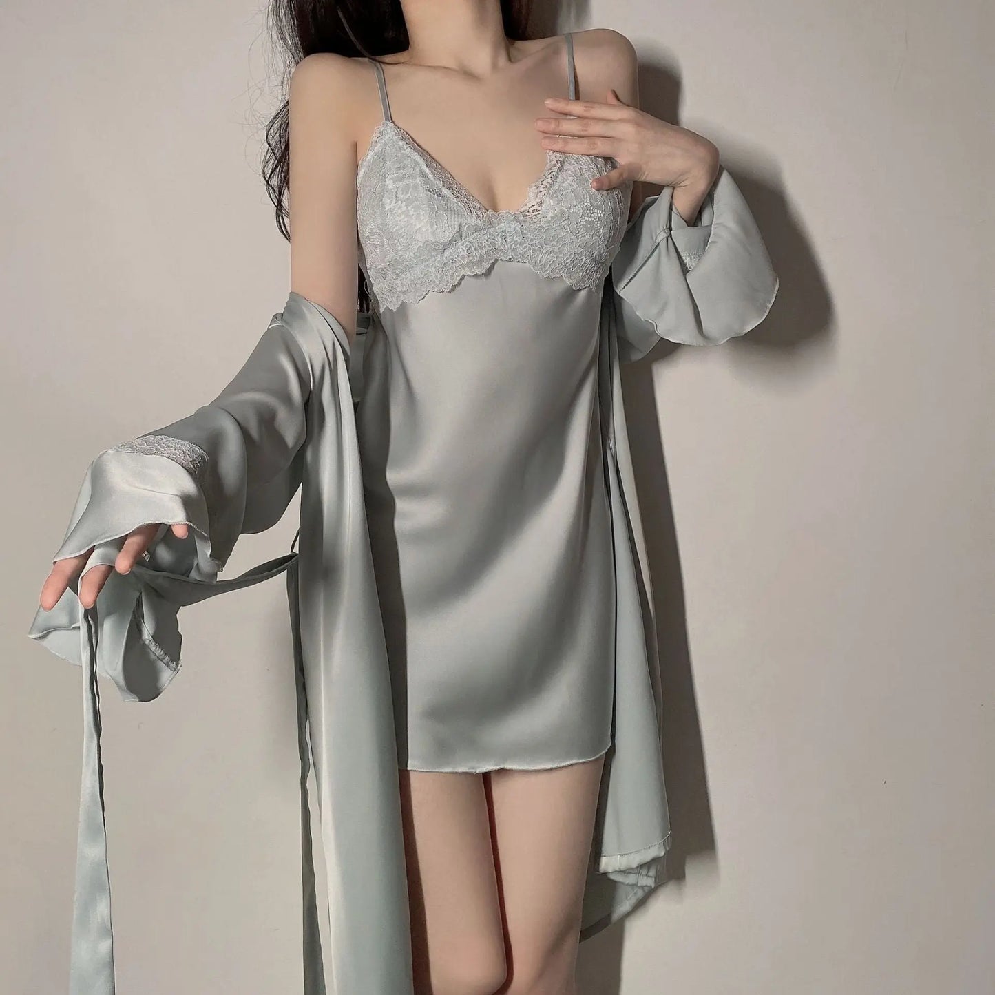 Luxury Nightgown – Silk Sleepwear - Nuriyya Bridal Accessories LLC