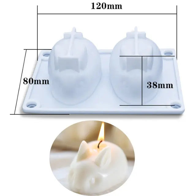 Premium Non-Stick Silicone Bubble Cube Candle Mold | 3D Aromatherapy Crafting - Nuriyya Bridal Accessories LLC