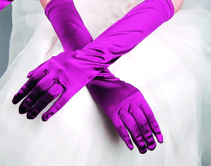 Elegant Monochrome Bridal Gloves for Weddings and Banquets - Nuriyya Bridal Accessories LLC