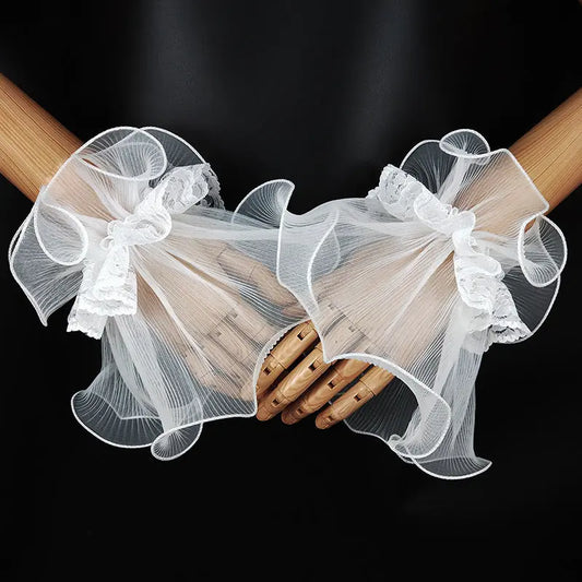 Bridal Lolita Mesh Sleeve Gloves for Wedding - Nuriyya Bridal Accessories LLC