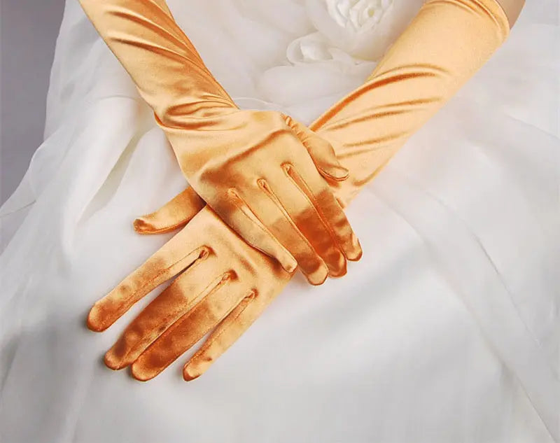 Elegant Monochrome Bridal Gloves for Weddings and Banquets - Nuriyya Bridal Accessories LLC