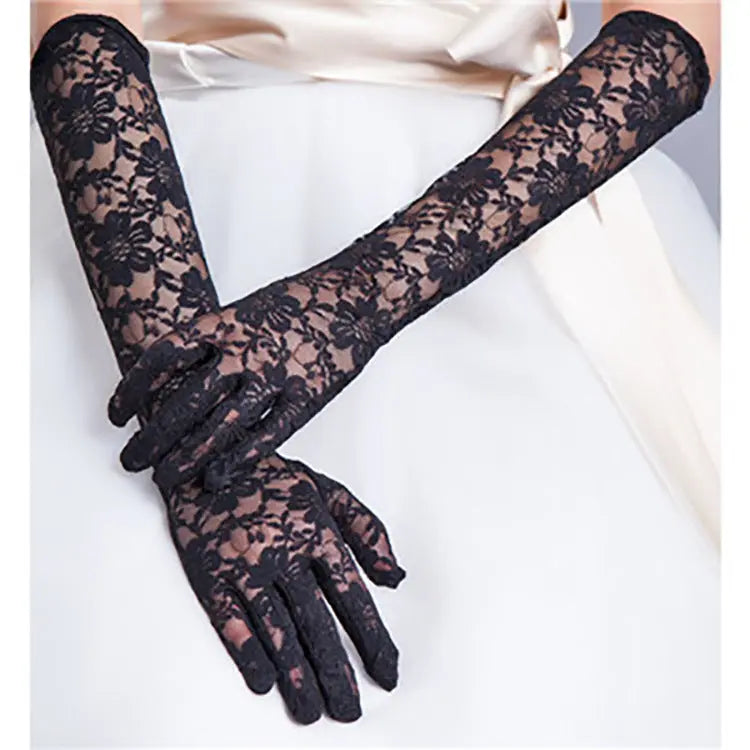 Elegant Lace Bridal Gloves for Weddings and Special Occasions - Nuriyya Bridal Accessories LLC