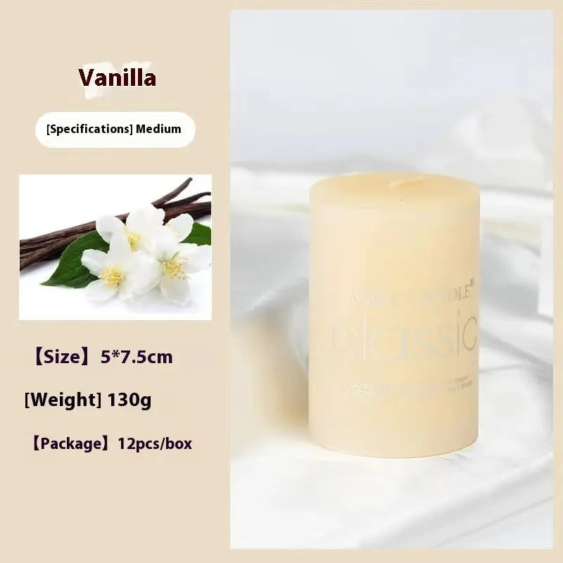 Elegant Cylindrical Aromatherapy Candles – Red Rose, Lavender, Lemon & More - Nuriyya Bridal Accessories LLC