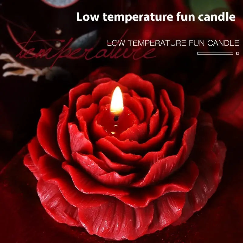 Sensual Low-Temperature Wax Candle – Red Candle for Romantic Play - Nuriyya Bridal Accessories LLC