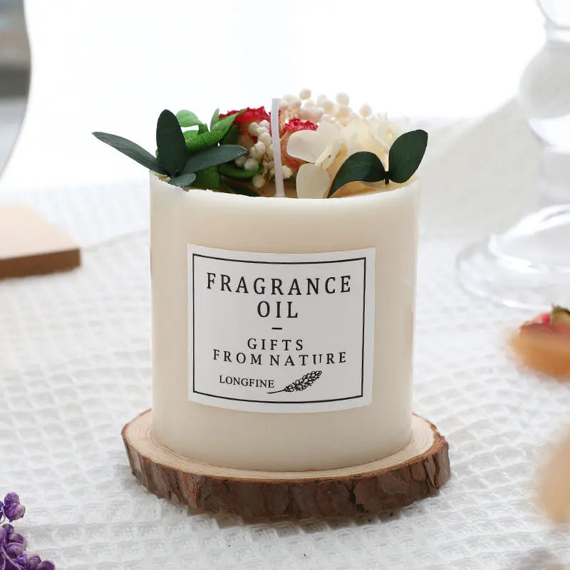 Elegant Dried Flowers Aromatherapy Candles – Gift-Ready and Decor-friendly - Nuriyya Bridal Accessories LLC