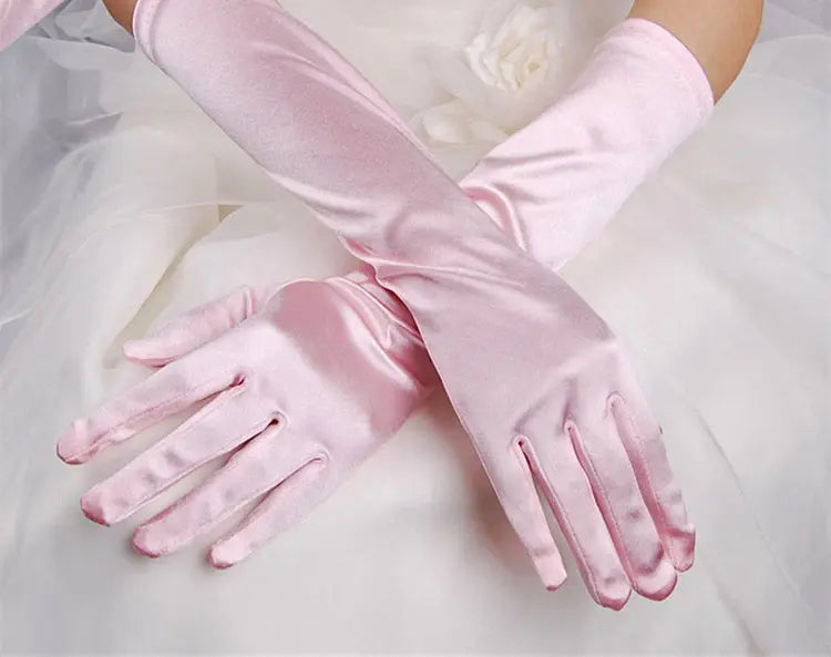 Elegant Monochrome Bridal Gloves for Weddings and Banquets - Nuriyya Bridal Accessories LLC