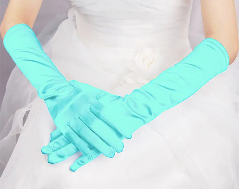 Elegant Monochrome Bridal Gloves for Weddings and Banquets - Nuriyya Bridal Accessories LLC